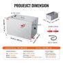Commercial Grease Trap, 40 LBS Grease Interceptor, Top Inlet Interceptor, Under Sink Stainless Steel Grease Trap, 10 GPM Waste Image 3
