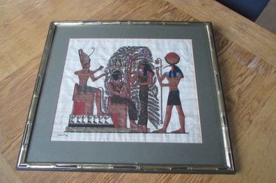 Framed Papyrus Painting for Sale