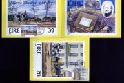 1986 Ireland Bicentenary of the Birth of Mulready and Charles Bianconi Maximum Cards First Day of Issue Cancel with matching stamp