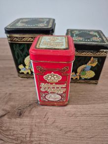 3 vintage tins