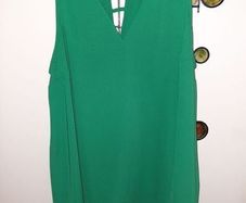 River Island Emerald Green Asymmetrical Top , UK 18 , Mint Condition