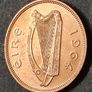 Ireland Excellent 1964 Half Penny coin Full Lustre Image 3