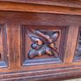 Early 20th Century Jacobean Revival Carved Oak hall table. Image 4