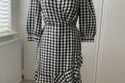 Black &amp; White gingham dress. Size S