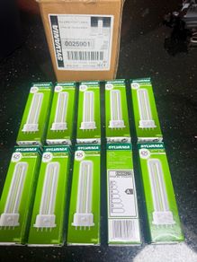 SYLVANIA 7w CFL 4 pin bulbs , 425 lumen