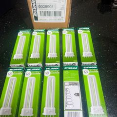 SYLVANIA 7w CFL 4 pin bulbs , 425 lumen
