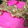 Photo Frame Vintage Brass Rectangular Decorative Desk Picture Holder Image 2