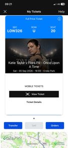 Single Katie Taylor Ticket LWR Hogan