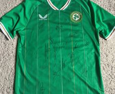 ireland men's senior team signed football jersey