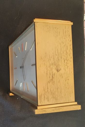 Garrard of London Mid-Century Swiss Quartz Mantel Clock - Sold Brass