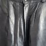 Vintage black genuine SPHINX leather pegged style high waisted pants with side and back pockets  14UK - Fit (12-14UK) Image 6