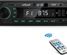RDS Hands-free Calling Car Radio Bluetooth 5.0, 7 LED Colors Car Stereo & Clock, 4X60W FM Radio USB/AUX in/MP3/FLAC/WMA/WAV/SD/AM MP3 Player Wireless Remote Control, 30 Radio Stations,1 DIN (FREE POSTAGE)