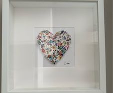 Handmade Framed Mosaic Heart