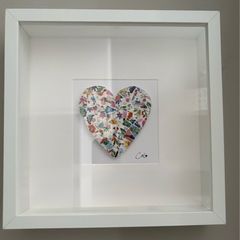 Handmade Framed Mosaic Heart