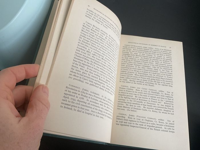 Biographical dictionary of Irishmen in France by Richard Hayes. Irish history books