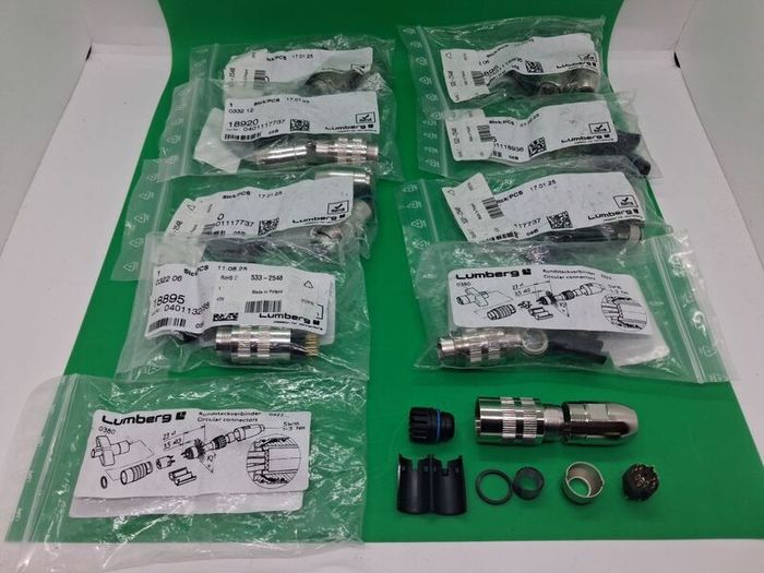 Postage - 9 x Lumberg 0332 06 Circular Connector