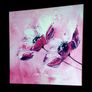 Brand New Abstract Pink Floral Canvas Art Image 6