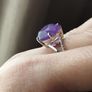 Amethyst ring made of 925 sterling silver Image 4