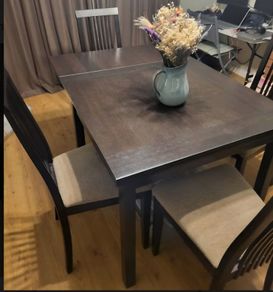 Reduced to clear asap - Dining set: Table (extendable) and chairs