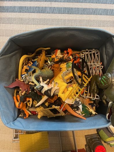 Full box of animal toys