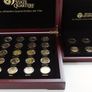 56 x USA State Quarters UNC 2 wood cases - Fifty + Six x 24 Carat Gold Plated Image 2