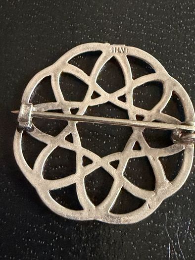silver brooch