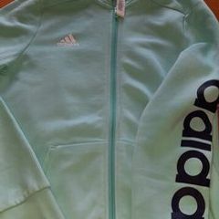 Beautiful Adidas Zipped Top Age 13/14