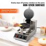 Commerical Round Waffle Maker 1300W Rotatable Non-Stick Waffle Iron 220V Image 2