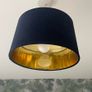 Navy Velvet Lampshade Image 4