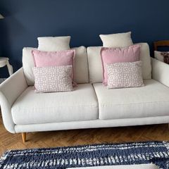 Fama 2 seater sofa and swivel chair