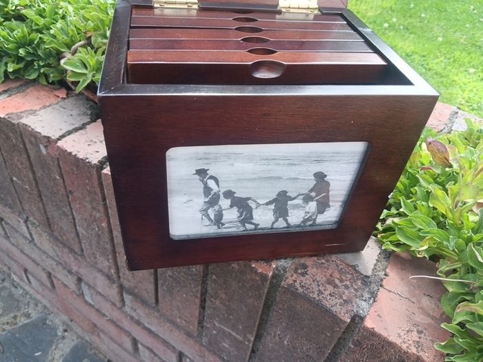 vintage wooden photo frame