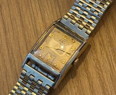 1950s Vintage art deco Elgin tank watch