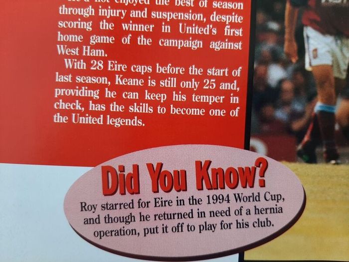 man United vintage book1996