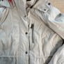 VANS Womens Parka Lined Coat Faux Fur Hooded Size M Beige Image 2