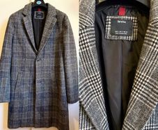Bershka Checked Coat Size S