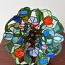 Vintage tiffany style stained glass ceiling pendant light ready to hang Image 4