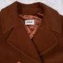 Gil Bret Camel Brown Double Breasted Classic Wool Long Overcoat 14UK/42EU Image 3