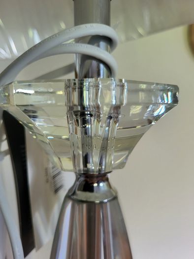 Galway Living Crystal "Lyon" Lamp (Large 64cm): Minor Imperfection