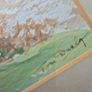 Tom Dunlop.Vintage watercolour by Tom Dunlop painting wood and glass framed Image 9