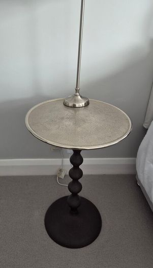 Hammered Metal Bedside Tables (set of two)