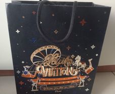 Louis Vuitton 2024 Christmas Blue Paper Gift Bag