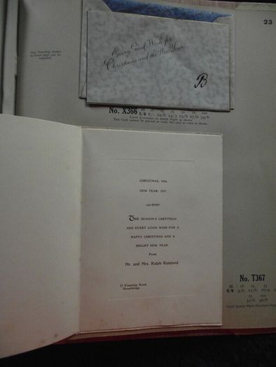 1936 Greeting card and Calendar sample book - The Royal Art Private Christmas Greeting Cards
