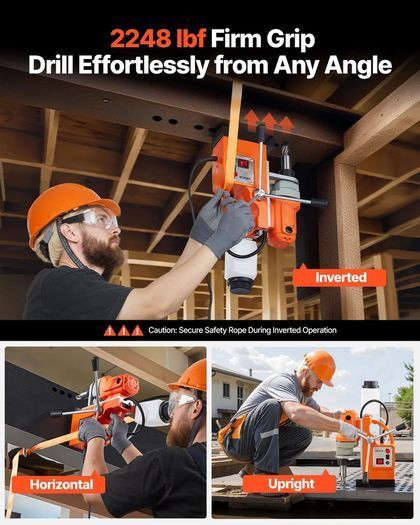1200W Magnetic Drill Press 38mm Capacity 900RPM Weldon Cutter