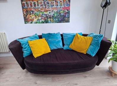 Fama curved designer sofa for sale...absolutely giveaway due to construction works .