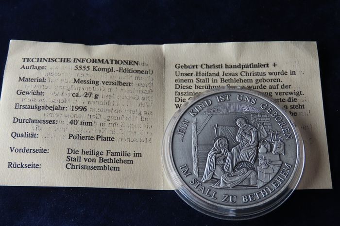 Jesus Nativity birth Bethlehem Hand patinated