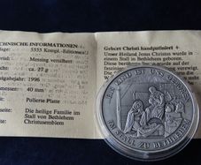 Jesus Nativity birth Bethlehem Hand patinated