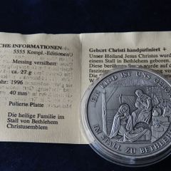 Jesus Nativity birth Bethlehem Hand patinated