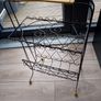 Vintage Metal Magazine Rack Image 3