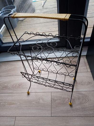 Vintage Metal Magazine Rack