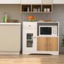 Sideboard for Kitchen, Sideboard with Socket for Microwave, Kitchen Cabinet with Drawers, Storage Cabinet for Dining Room, Kitchen, Living Room, 83 x 40 x 80 cm Image 2